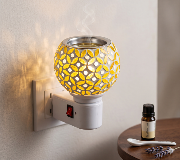 Premium 2-in-1 Electric Camphor Diffuser & Night Lamp (Kapoor Dani)